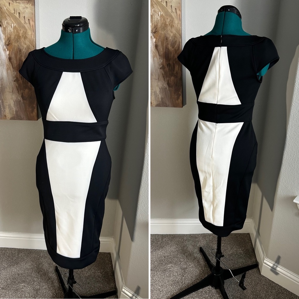 Maggy London black and white dress. Beautiful!!!